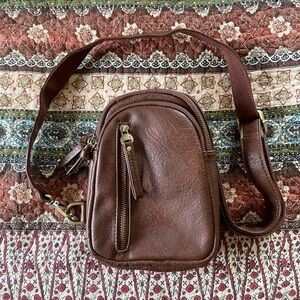 NWOT Vegan Leather Crossbody Bag